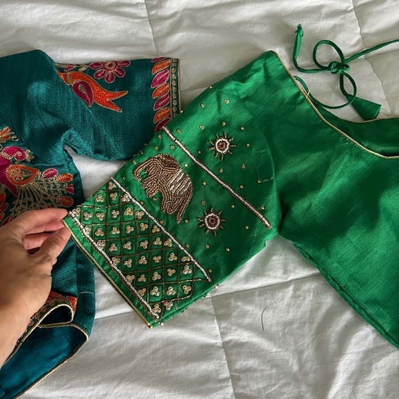 Custom handmade beaded Indian wedding guest outfit - Picture 4 of 10